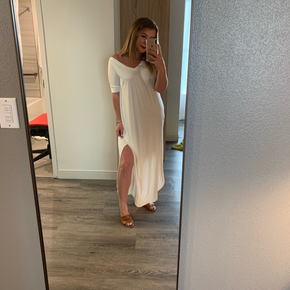 White maxi from a Charleston boutique